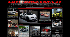 Desktop Screenshot of motorimania.it